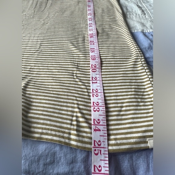 Pact Womens Organic Cotton Preppy Green White Striped Sleeveless Top Small - Picture 7 of 8